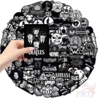 100ชิ้น/เซ็ต ❉ วงร็อครวม . Rocknrol Art Series 04 สติ๊กเกอร์สีดําคลาสสิก ❉ Diy แฟชั่นสติ๊กเกอร์ Doodle กันน้ํา