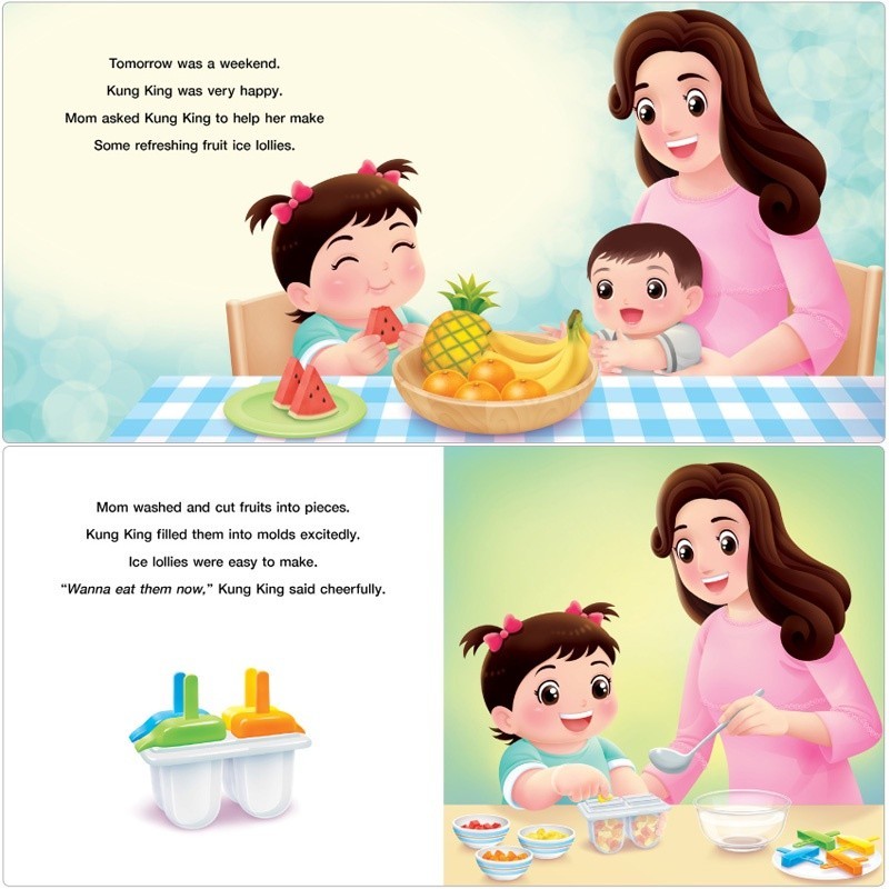 กุ๋งกิ๋ง สนุกกับสะเต็ม Reading Pen ไทย-อังกฤษ นิทานกุ๋งกิ๋ง หนังสือเด็ก นิทาน นิทานเด็ก Plan for kid