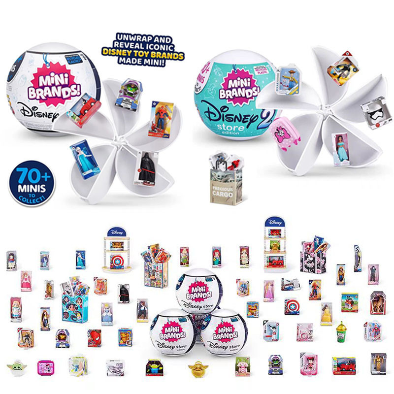 Zuru มินิแบรนด์ Disney Surprise Series Mystery ของสะสมของเล่น Surprise กล่องตาบอดตุ๊กตาของเล่น