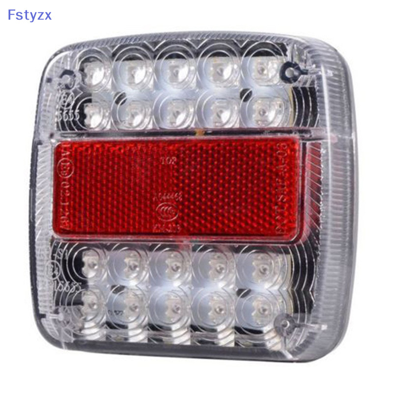 Fstyzx 26LED หยุดด้านหลังไฟท้ายย้อนกลับไฟแสดงสถานะโคมไฟป้ายทะเบียนรถพ่วงรถบรรทุก FY