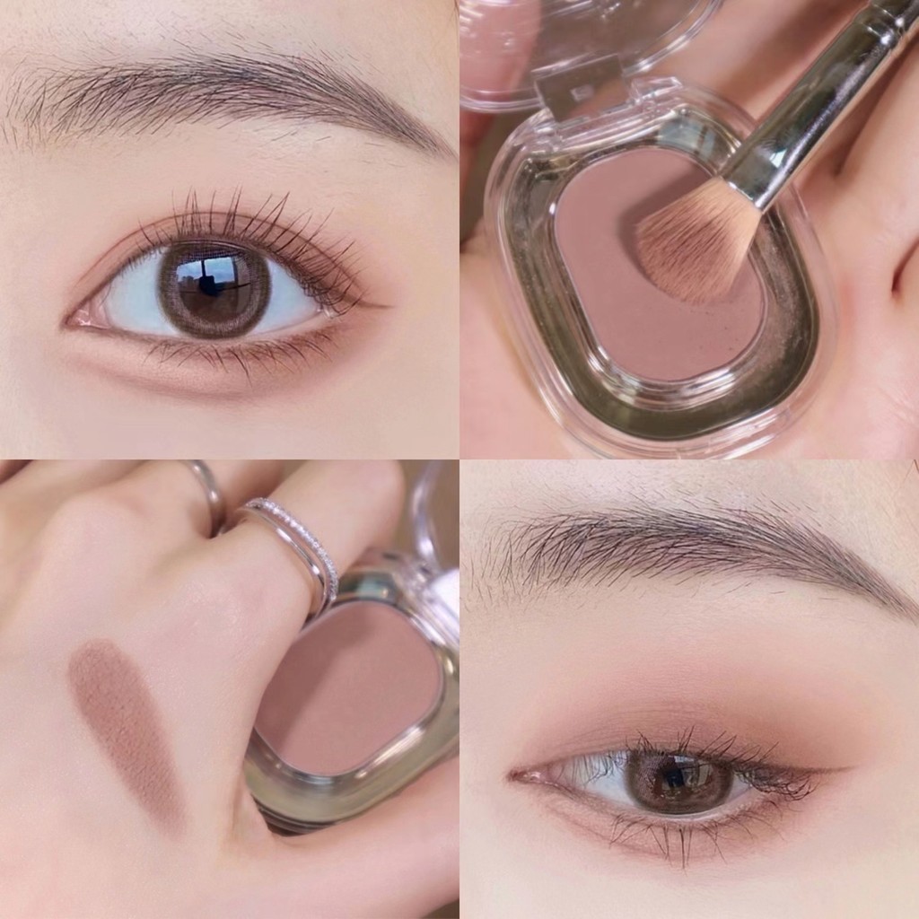 อายแชโดว์ 1สี อายแชโดว์พาเลท กันน้ำ เนื้อใยไหม ประกายชิมเมอร์ อายแชโดว์โมโนโครม
