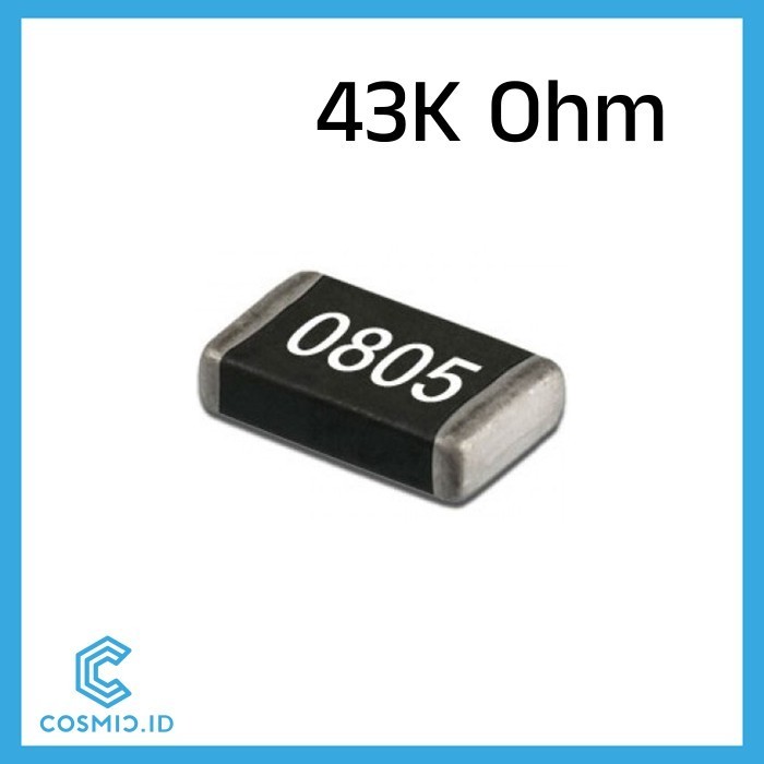 ตัวต้านทาน 43K 0805 SMD 43 K Ohm 43 KiloOhm Kilo Ohm SMD0805