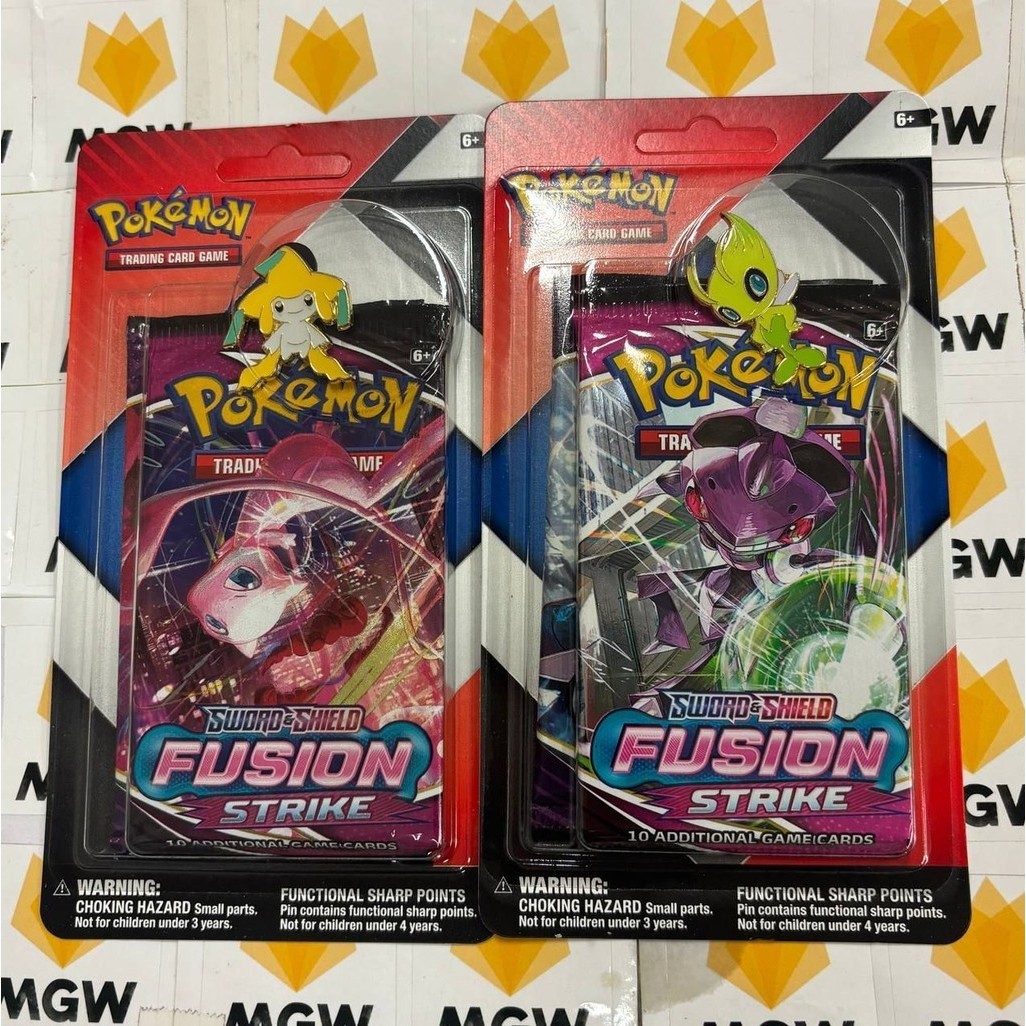 Pokemon TCG Jirachi หรือ Celebi Pin 2 Pack Blister x1 RANDOM Factory Sealed