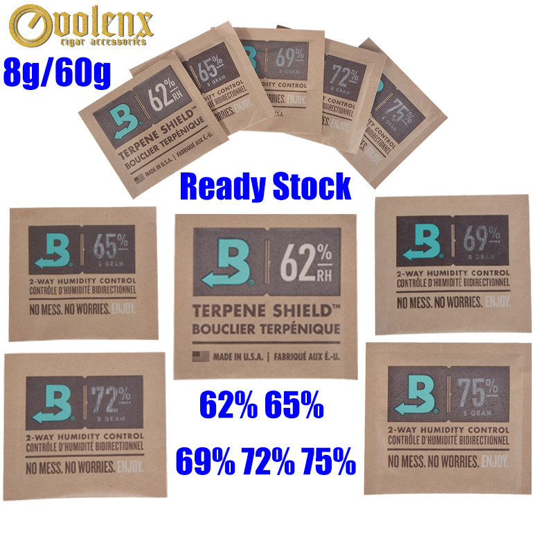Boveda 62%65% 69% 72% 8g 60g 67g 2-Way อุปกรณ์ควบคุมความชื้นบรรจุถุงให้ความชุ่มชื้น
