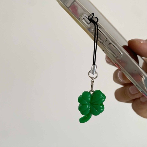 สตีฟ สีเขียวโคลเวอร์สี่ใบโซ่โทรศัพท์จี้ซีดีสี่แฉกโชคดี - รูปที่ 2