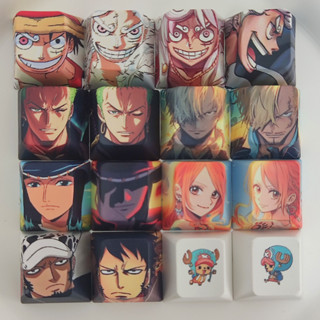 4pcs One Piece Keycaps Cherry R4 PBT Dye Sublimation คีย์บอร…