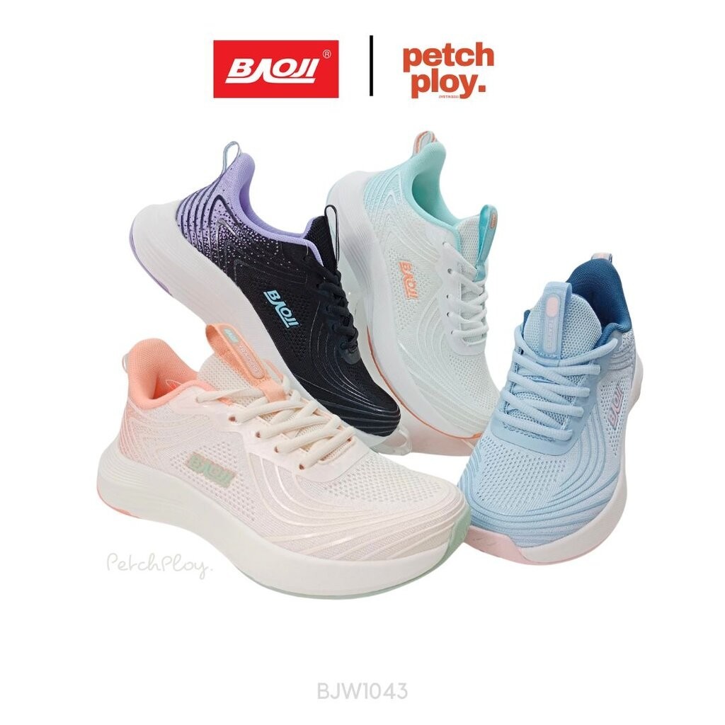 Baoji BJW1043 รองเท้าผ้าใบผู้หญิง รองเท้าวิ่ง ออกกำลังกาย บาโอจิ