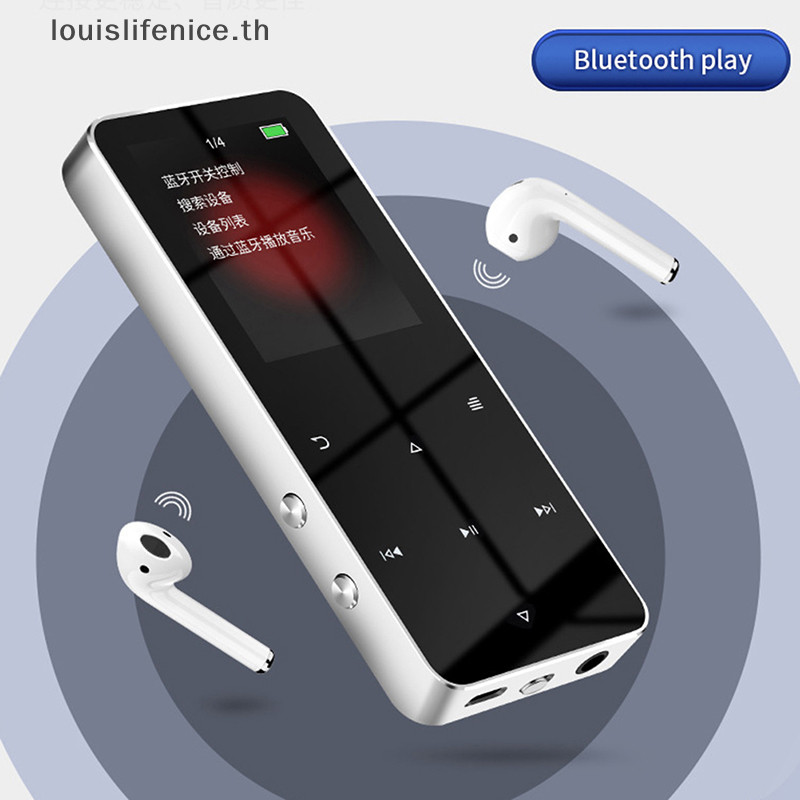 Lnth เครื่องเล่น MP4 พร้อมลําโพงในตัว Touch Key Video Player 1.8 นิ้วโลหะ Hifi Player Walkman HOT