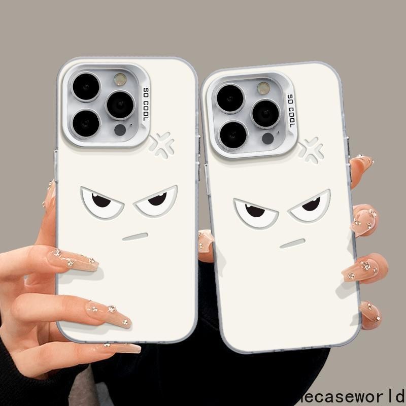 เหมาะสำหรับ iphone11 12 13 14 15pro promax iphone x xsmax xr เคสโทรศัพท์มือถือป้องกันการตกพร้อมการแสดงออกที่ดุร้าย