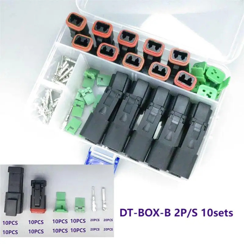 DT Connector DT04/06-2 P/S 1,5 MM สายยานยนต์กันน้ํา Deutsch Connector ชุดปลั๊กชายและหญิงเยอรมัน
