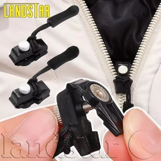 10ชิ้นซิปทันทีดึง-ซิปสไลด์ดึงล็อค-เครื่องมือเย็บผ้าdiy-สําหรับแจ็คเก็ต,กระเป๋าเดินทางกระเป๋า-ที่ถอดออกได้,เปลี่ยน,ปฏิบัติ-โลหะซิปหัวชุดซ่อม
