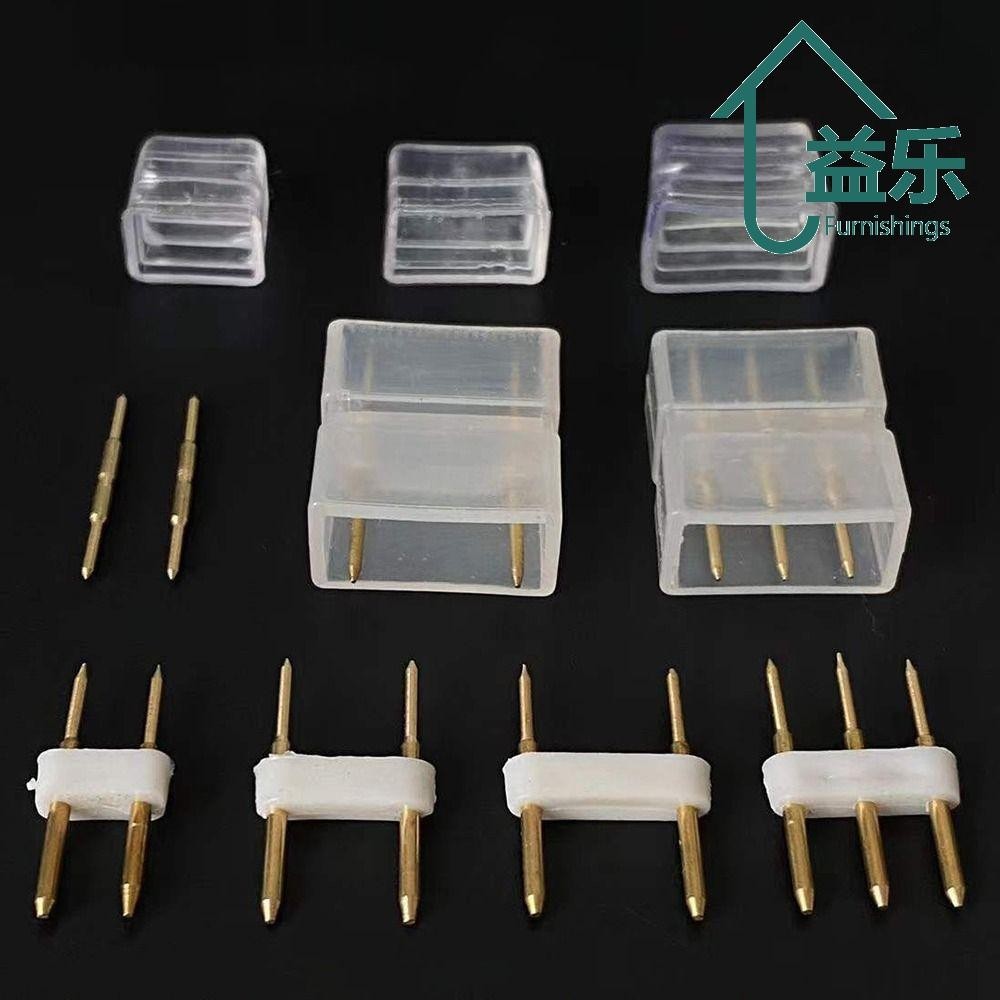 ขั้วต่อ ANTINON, 6/7 มม.8 มม.9 มม.10 มม.2 ขา 3Pin LED Strip Connector, อุปกรณ์เสริมทองแดงทอง Terminals Connector