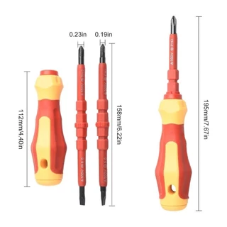 SWEE 3 ชิ้น/เซ็ตอเนกประสงค์ไขควง, PH1 PH2 ฉนวน Magnetlc Slotted Cross ไขควงบิต, Repaire Nutdrivers ช่างไฟฟ้ามือเครื่องมือส่วนมือสกรูไดร์เวอร์