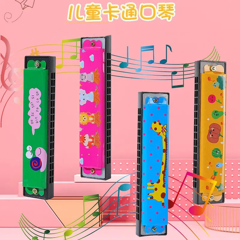 ทรัมเป็ตหีบเพลงปากเด็กเล่นเครื่องดนตรีโลหะปากออร์แกนของเล่น
