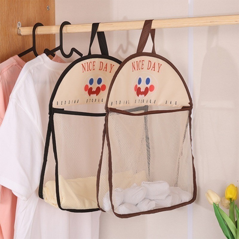 ระบายอากาศที่มองเห็นได้มัลติฟังก์ชั่ถุงเก็บตู้เสื้อผ้าติดผนังแขวนถุงเก็บหลังจิปาถะการจัดเก็บห้องครัว มีประโยชน์ เครื่องมือหลังประตู - รูปที่ 4