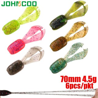 6 ชิ้น/pkt Topwater Soft Fishing Lure 70 มม.4.5g ประดิษฐ์ลอย…