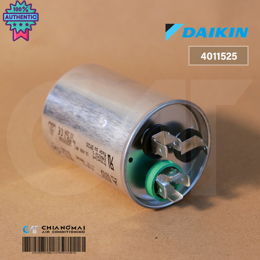 4011525 แคปรัน คาปาซิเตอร์ 3ขั้ว 25+2uF 440 VAC อะไหล่แอร์ genuineศูนย์