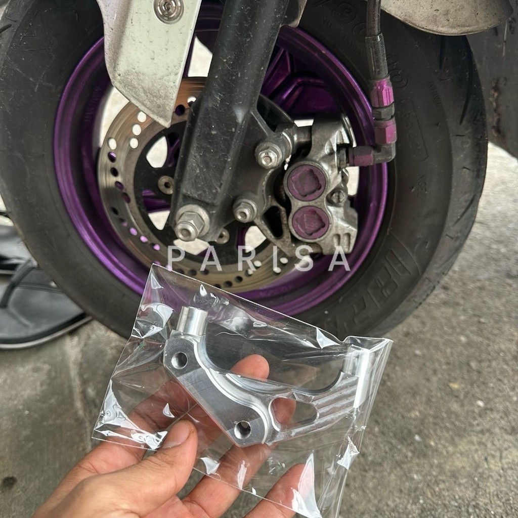 ขาปั้มรถไฟฟ้า  คิววัน Q1 ปั้ม 8.1 จาน 180-190 ใส่ได้คับ กระบอกโช้คเดิม