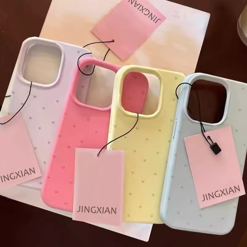 Ins Jelly Liquid Soft ซิลิโคน Love Heart Candy เคสโทรศัพท์สําหรับ iphone 14 15 13 12 16 Pro Max แฟชั่นกันกระแทกปกหลังสาว
