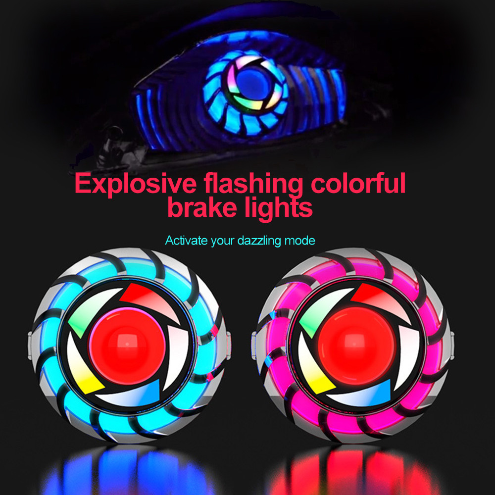 1 PC led Angel Eye ไฟหน้ารถจักรยานยนต์หมอกโคมไฟ rgb กระพริบ Devils Eye ไฟหน้าหลอดไฟไฟท้ายไฟเบรค moto อุปกรณ์เสริม