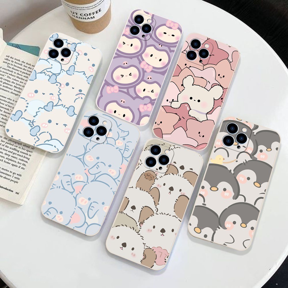 LENS PROTECTOR PRINTING CUTE ANIMAL case samsung a35 5g a50 j6 plus j5 j7 j3 pro s10 j2 prime a30 a2