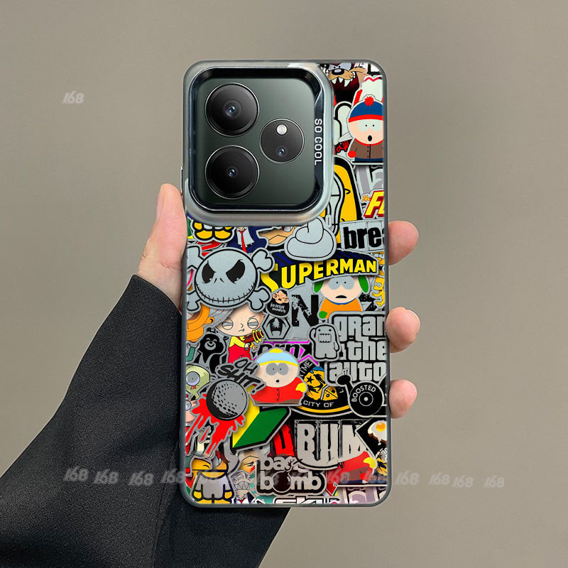 เคส Realme GT 6 5G เคส Realme GT 6T อะนิเมะ bapesta แบรนด์อินเทรนด์กันกระแทกกรณีโทรศัพท์ด้านพร้อมกล้