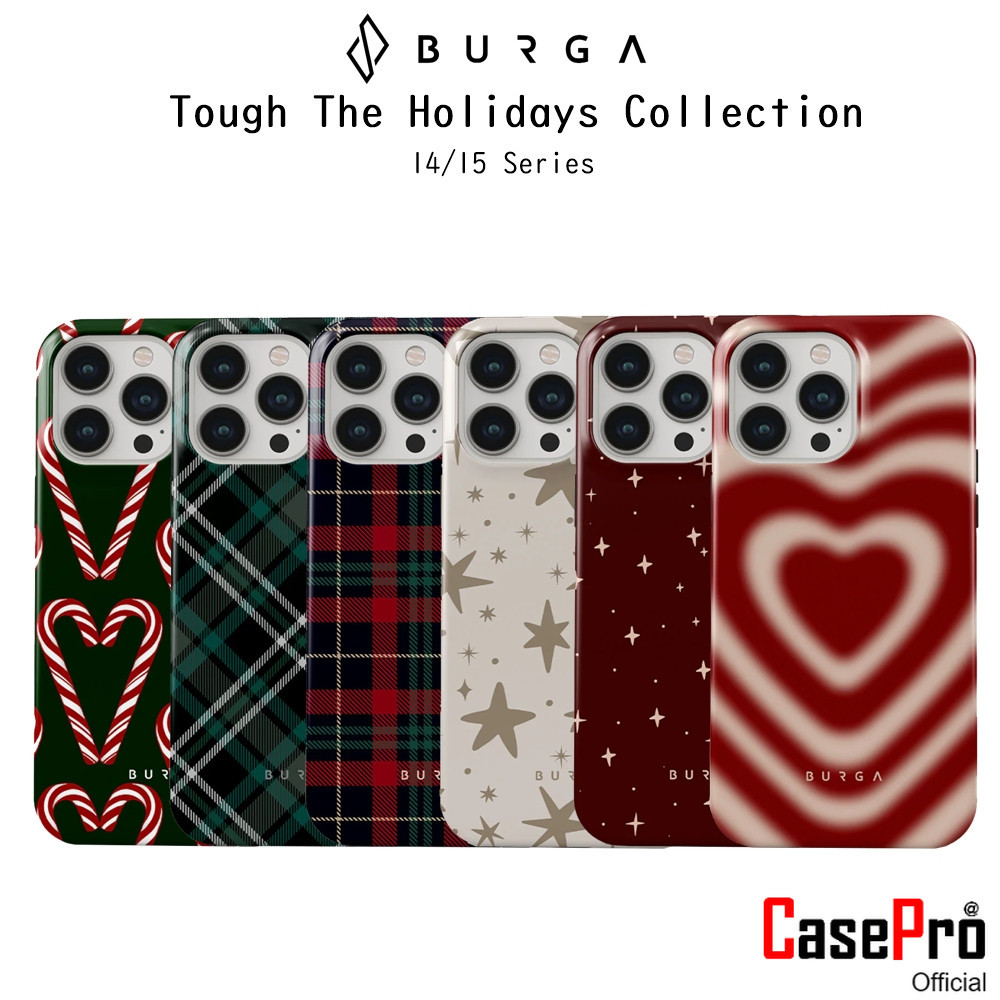 Burga Tough The Holidays Collection เคสซิลิโคนเกรดพรีเมี่ยม เคสสำหรับ iPhone14/15Series