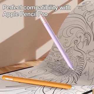 เคสซิลิโคนสีสําหรับ Apple Pencil Pro - หมวกปากกาสไตลัสแบบนุ่มตัวป้องกันแบบสัมผัส-ปลอกกันลื่นกันกระแทกบางเฉียบ-แฟชั่นหลากสีฝาครอบป้องกันรอยขีดข่วน