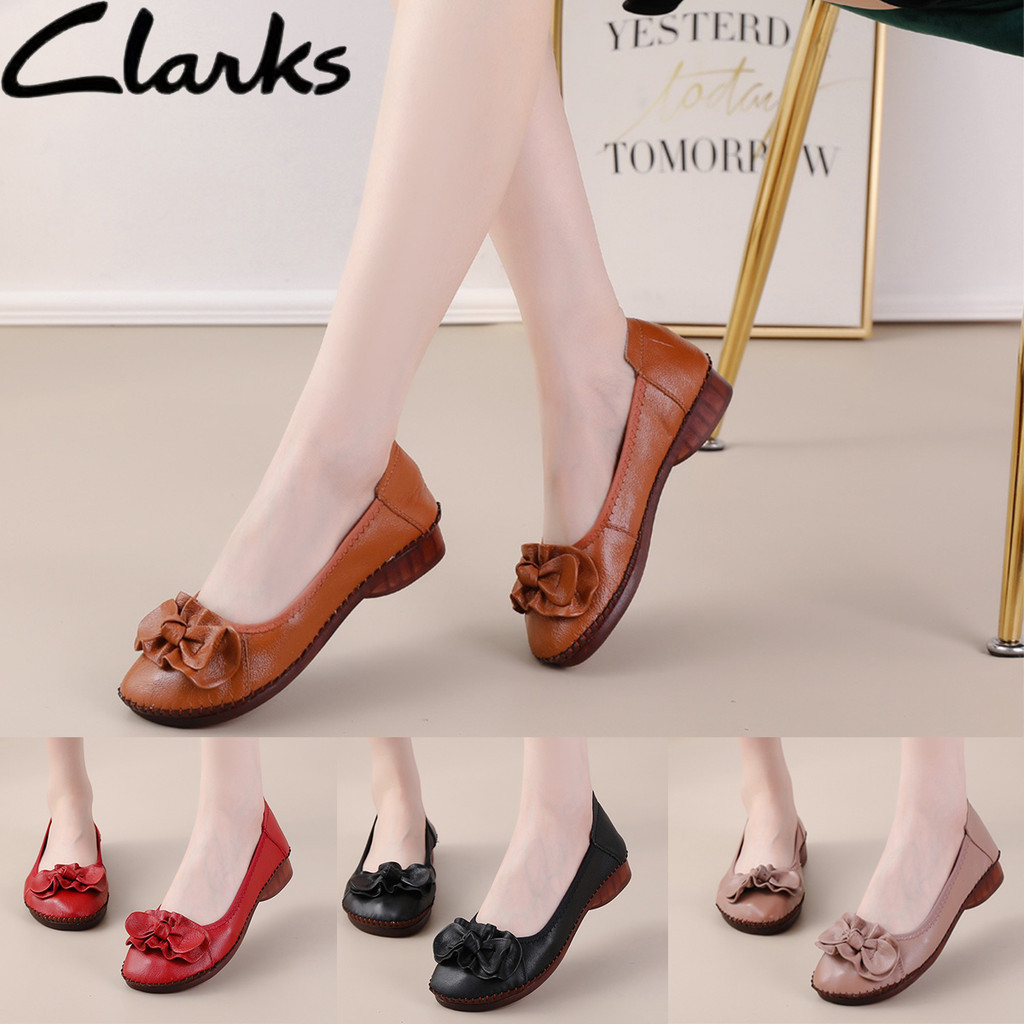 Clarks new pata woman Shoes Clarks flat Womens Genuine Leather Jasmine Womens Shoes
