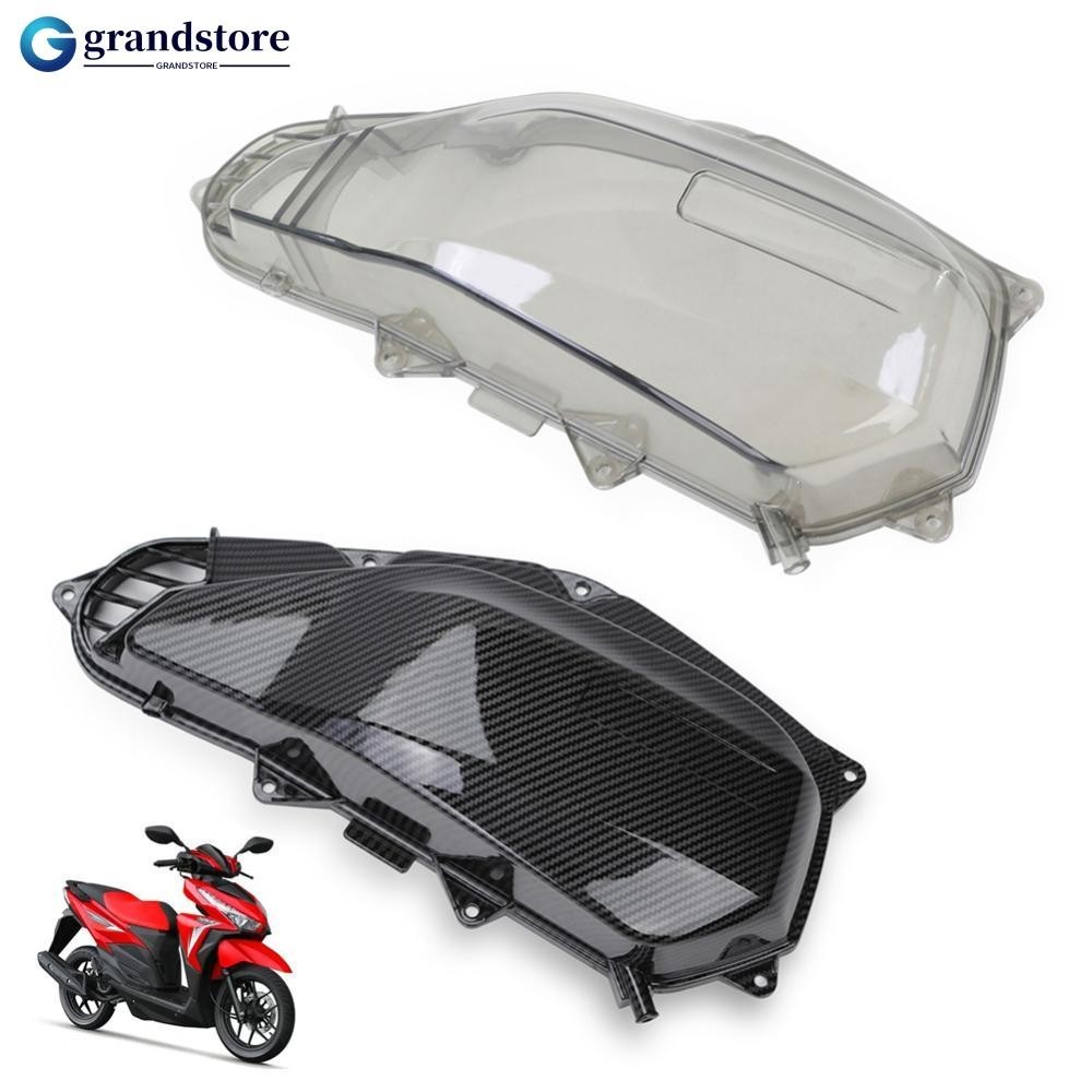 Grandstore คาร์บอนไฟเบอร์รถจักรยานยนต์ฝาครอบกรองอากาศสําหรับ Honda Click 125/150 V2 เกมเปลี่ยน Q9V6