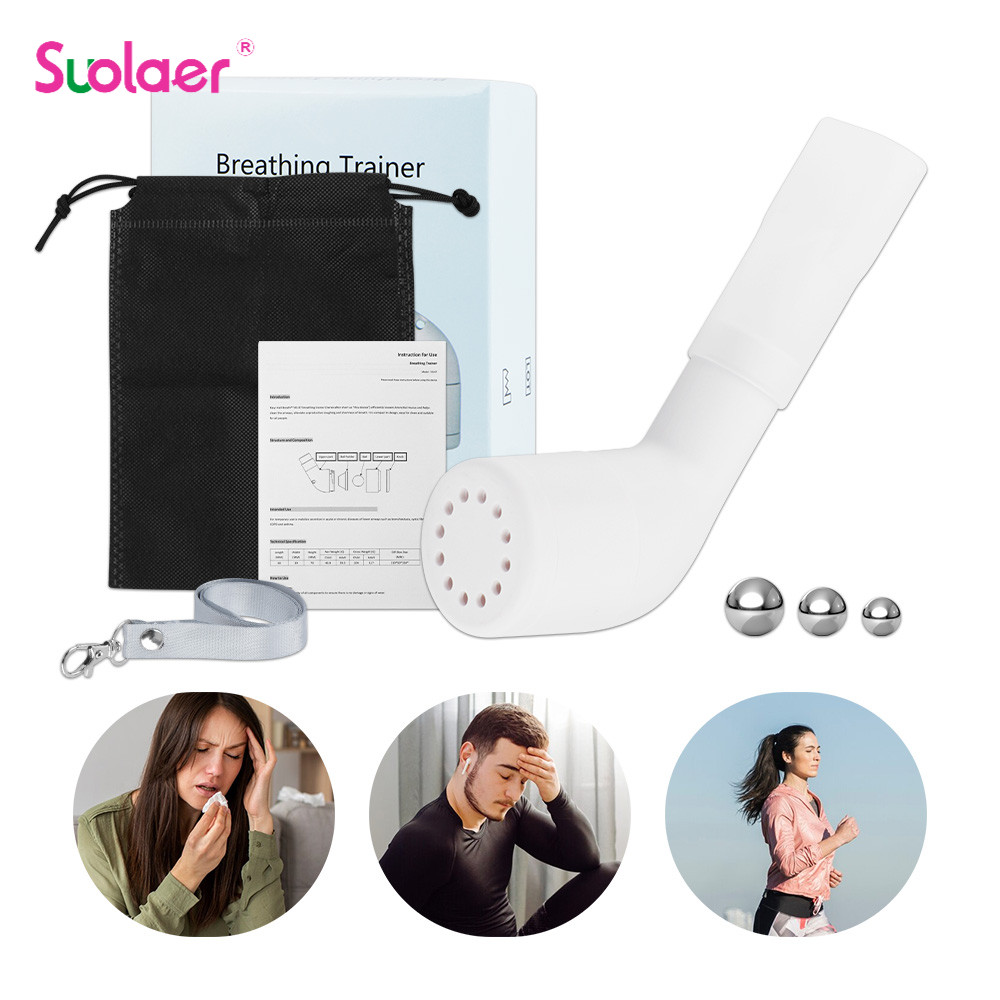 Suolaer Outdoor Handheld Lung Breathing Trainer Breathing การออกกําลังกายเครื่องมือแบบพกพา Air Breat