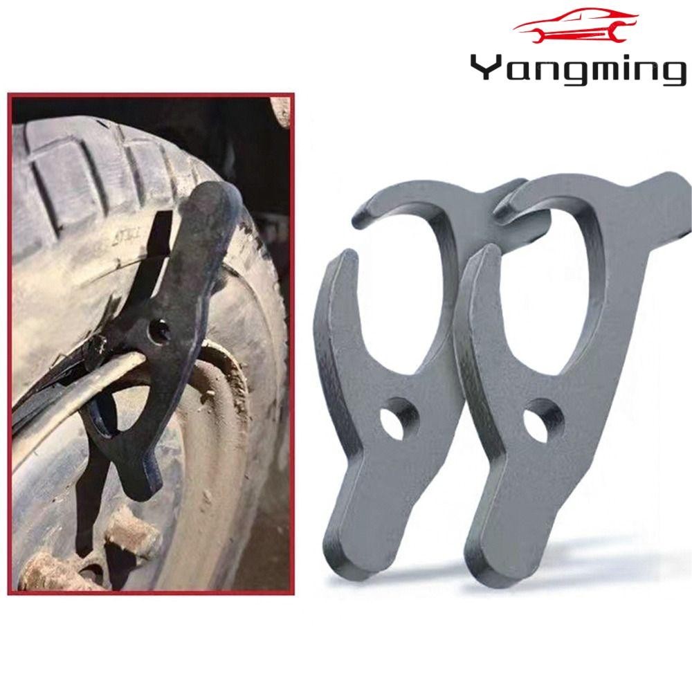 หยางหมิง ประแจซ็อกเก็ต,ประแจยางสีดําแรงบิดสูง,ทนทานพร้อมขอเกี่ยวหม้อ เหล็กคาร์บอนสูงรถ ไทร์ เครื่องมือกําจัดสําหรับรถยนต์