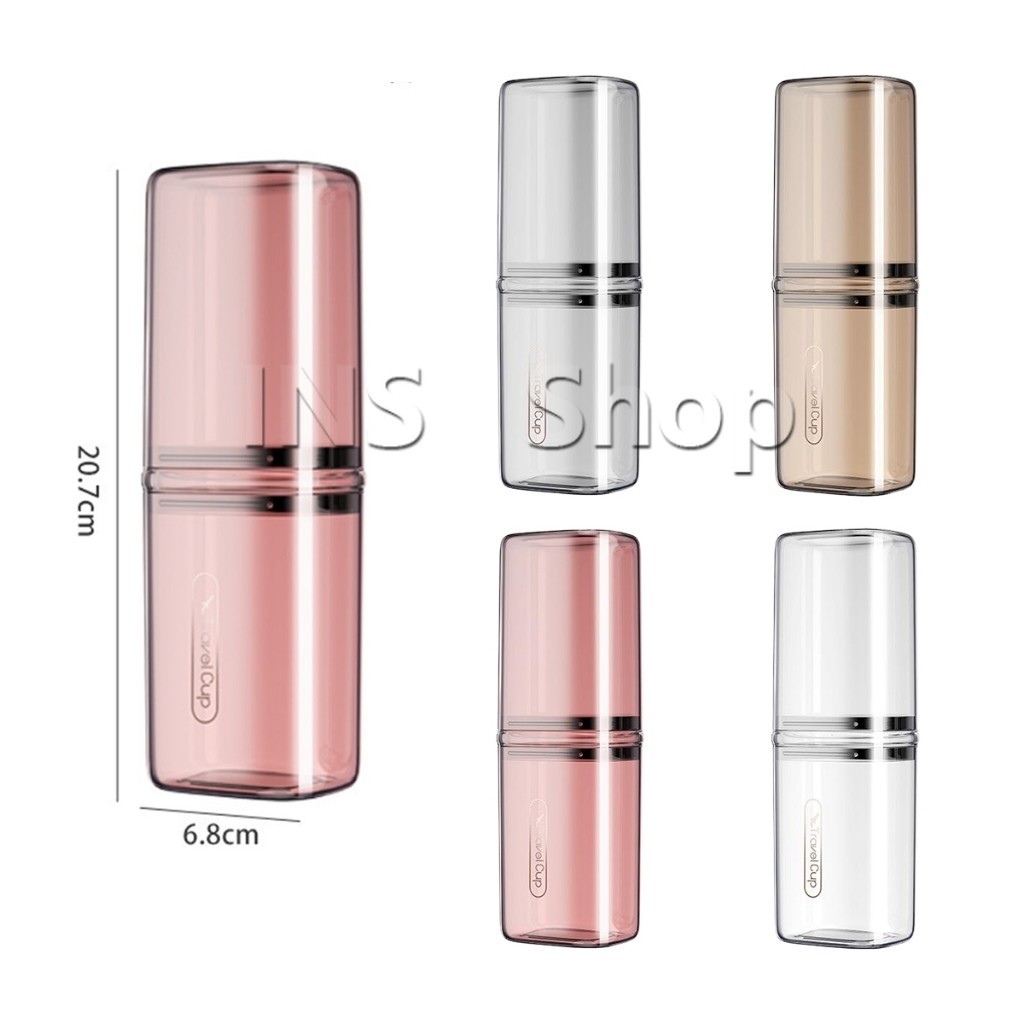 INS กล่องแปรงสีฟันเดินทาง แบบโปร่งแสง กล่องเก็บของแบบพกพา toothbrush box
