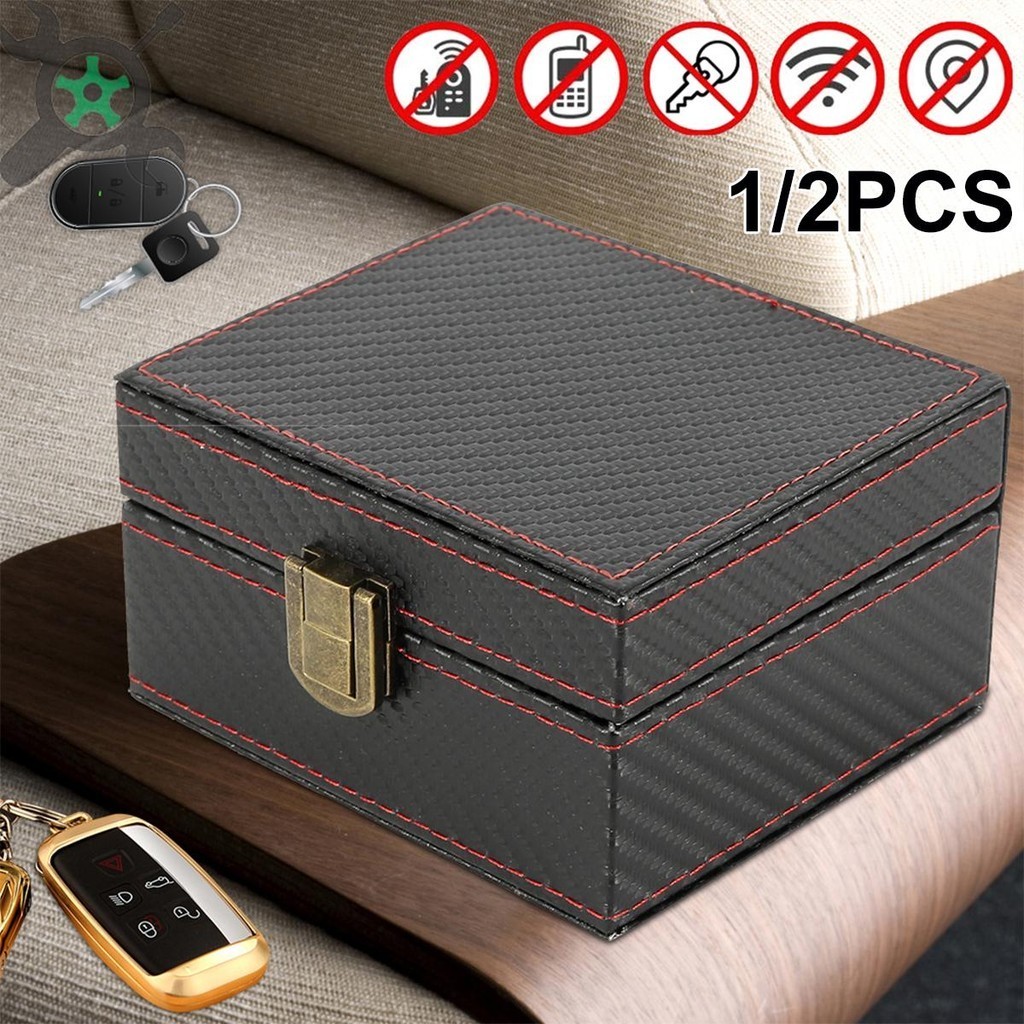 Faraday กล่องสําหรับกุญแจรถ 11.6 x 9 x 5.8 ซม.รถ Key Signal Blocker Anti-Theft Car Key Blocker สําหร