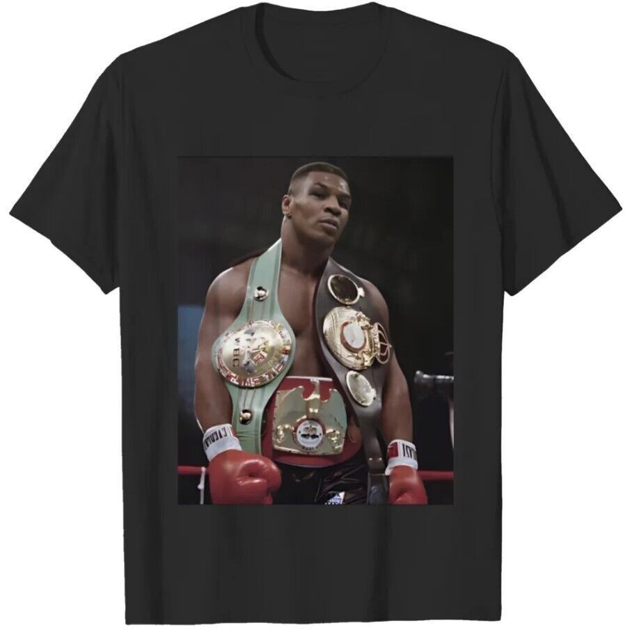 ใหม่ Mike Tyson Vintage Shirt, Mike Tyson Tshirt, เสื้อยืดแขนสั้น All Siz