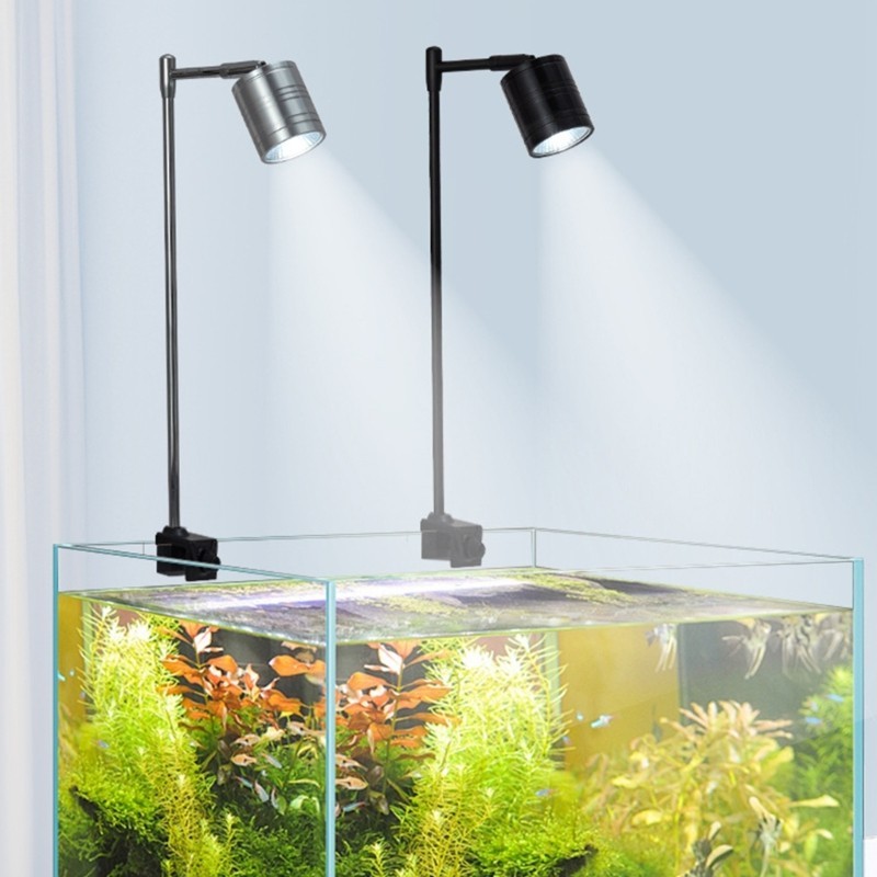Lily Aquariums ไฟ LED 7w 10w LED สําหรับถังปลาขนาดเล็กคลิปบนประเภท