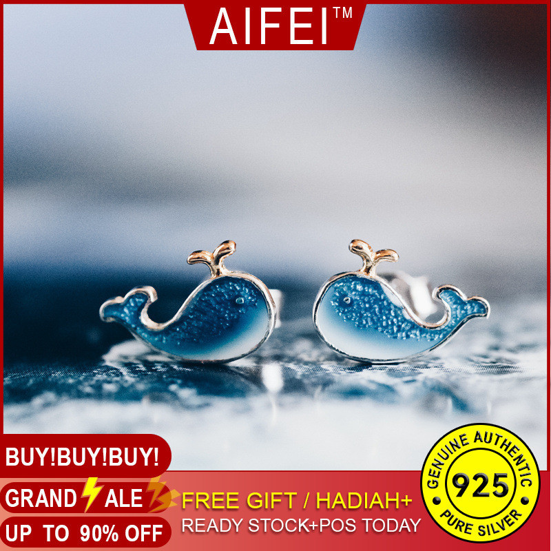 ปลาวาฬ925เงินน่ารักผู้หญิงที่เรียบง่ายในช่วงฤดูร้อนสดทุกการแข่งขันต่างหูอารมณ์ขนาดเล็กและส่วนบุคคลต่างหูหูกระดุม