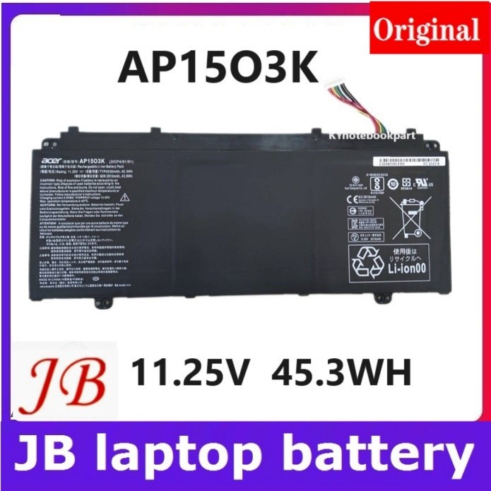 ✿BATTERY ORIGINAL ACER แบตเตอรี่ ของแท้ ACER  Aspire S13 S5-371 S5-371T S5-371-53NX S5-371-52JR  AP1