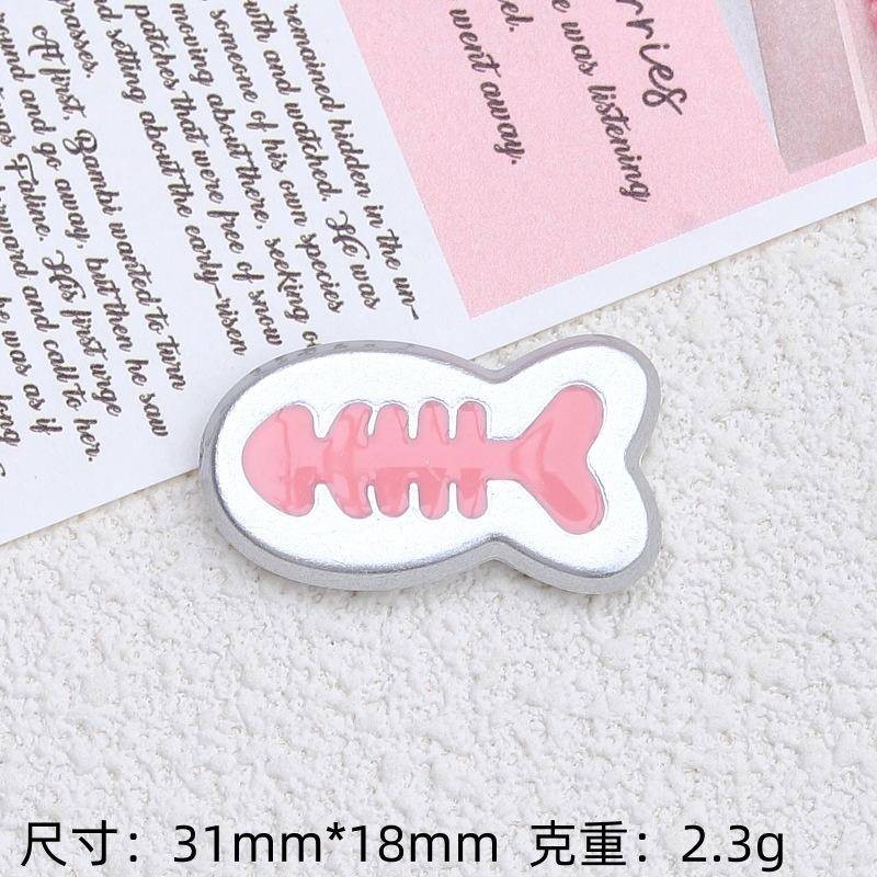 การ์ตูนสีชมพูผีเสื้อเงิน Jibz Cro รองเท้า Charm DIY น่ารักเรซิ่นเครื่องประดับอุปกรณ์เสริม DIY เคสโทรศัพท์ Handmade Patch รองเท้าชายหาดตกแต่ง