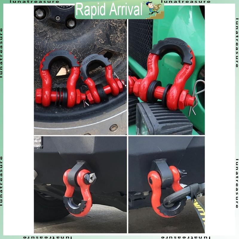 Lun Anti-Rust Shackle D-Ring Shackle Break Strength พร้อม Isator เครื่องซักผ้าชุด