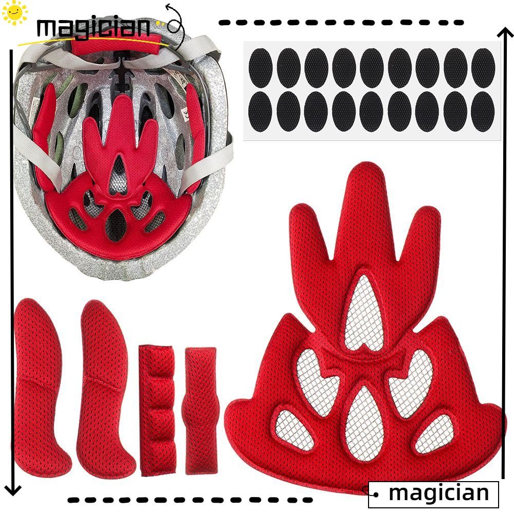 Mag หมวกกันน็อคด้านใน Padding Kit ขี่จักรยานปิดผนึกเปลี่ยนแผ่นฟองน้ําป้องกัน