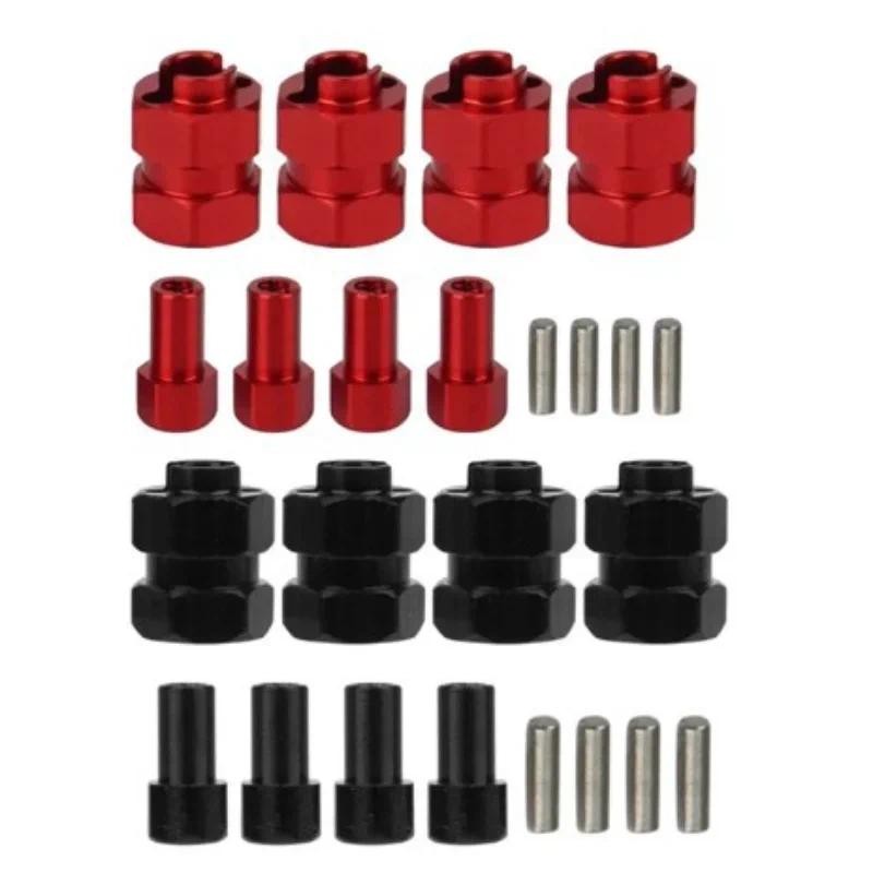 Enron 4P ดัดแปลงขยาย 7 มม.ล้อ Hex Hub & Pins 8.5 มม.อัพเกรดความหนาสําหรับ RC ผู้ใหญ่ Crawler 1/24 Axial SCX24 90081 C10