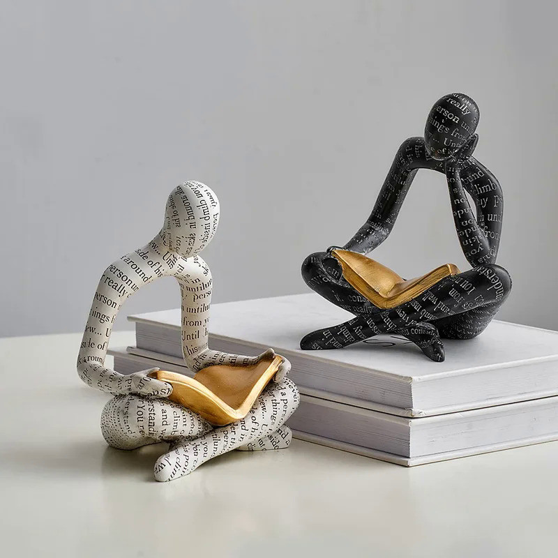 Abstract Figure Statue Modern Home Decoration Sculptures & Figurines for Interior Nordic Living Room