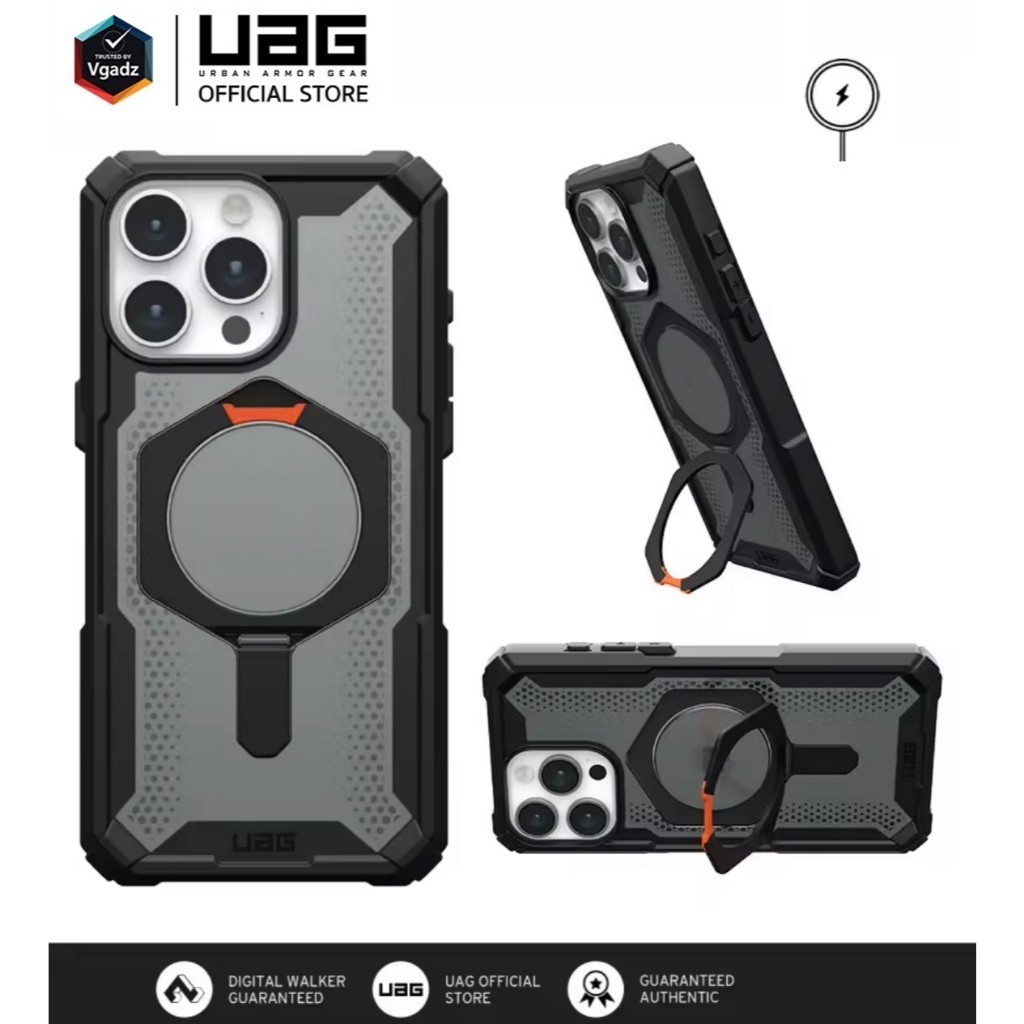 @UAG Case ส่งด่วนจากไทย เคสชาร์จได้ เคสใส กันกระเเทก ตั้งได้ สำหรับ iPhone 12 13 14 15 16 PRO MAX PROMAX เคสแม่เหล็ก