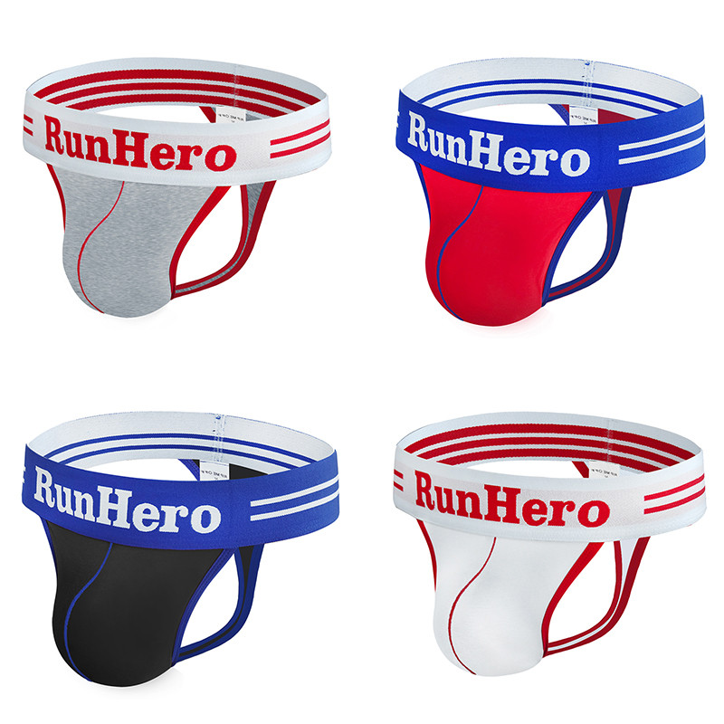 แฟชั่นชุดชั้นในผ้าฝ้ายbreathableผู้ชายg-string Thongsต่ําเอวT-Backกางเกงนุ่มBreathableกางเกง