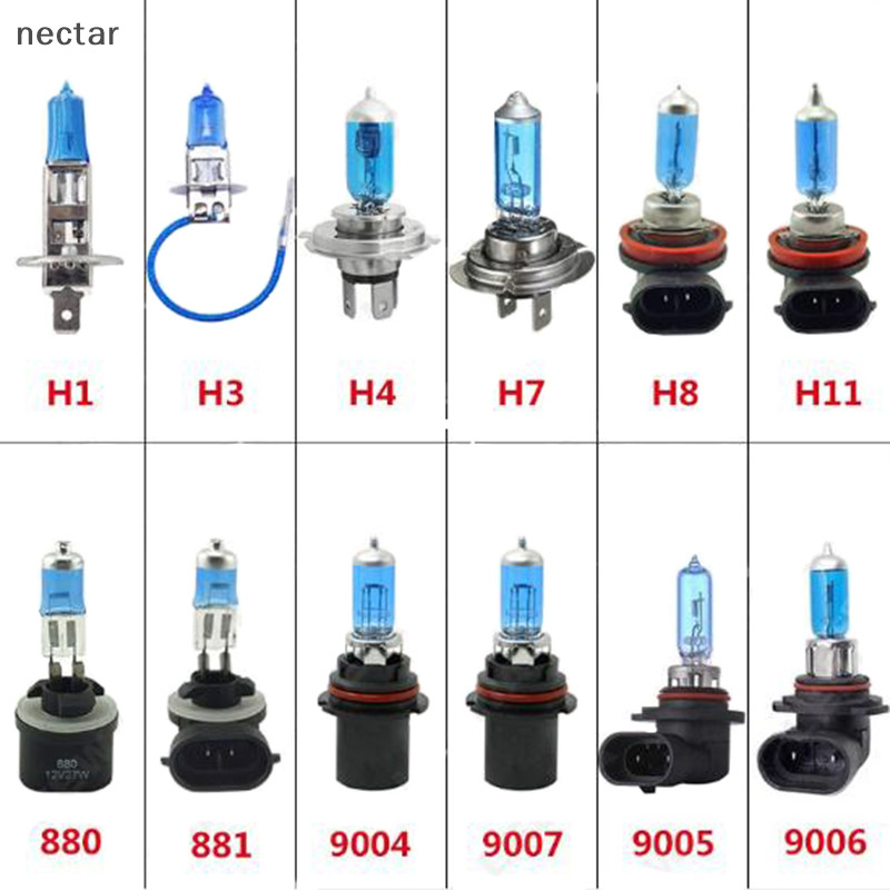 Tar H1 H3 H4 H7 H11 9006 9007 Xenon Gas-Haen ไฟหน้าหลอดไฟสีขาว 12V N