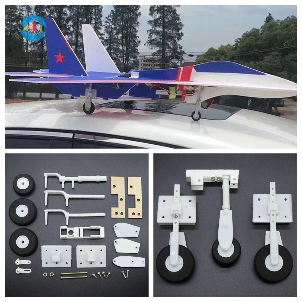 SU27 ชุดประกอบ, พวงมาลัยน้ําหนักเบา RC เครื่องบิน Landing Gear, ของเล่นอุปกรณ์เสริม DIY KT Board RC 