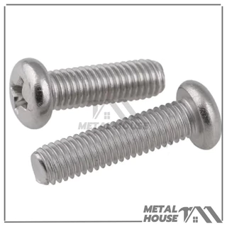 น็อต สกรู สกรูหัวจมแฉกแบบหัว P Pan Head Phillip Machine Screw มี 9 ตัวเลือก (พร้อมส่ง) คุณภาพสูง