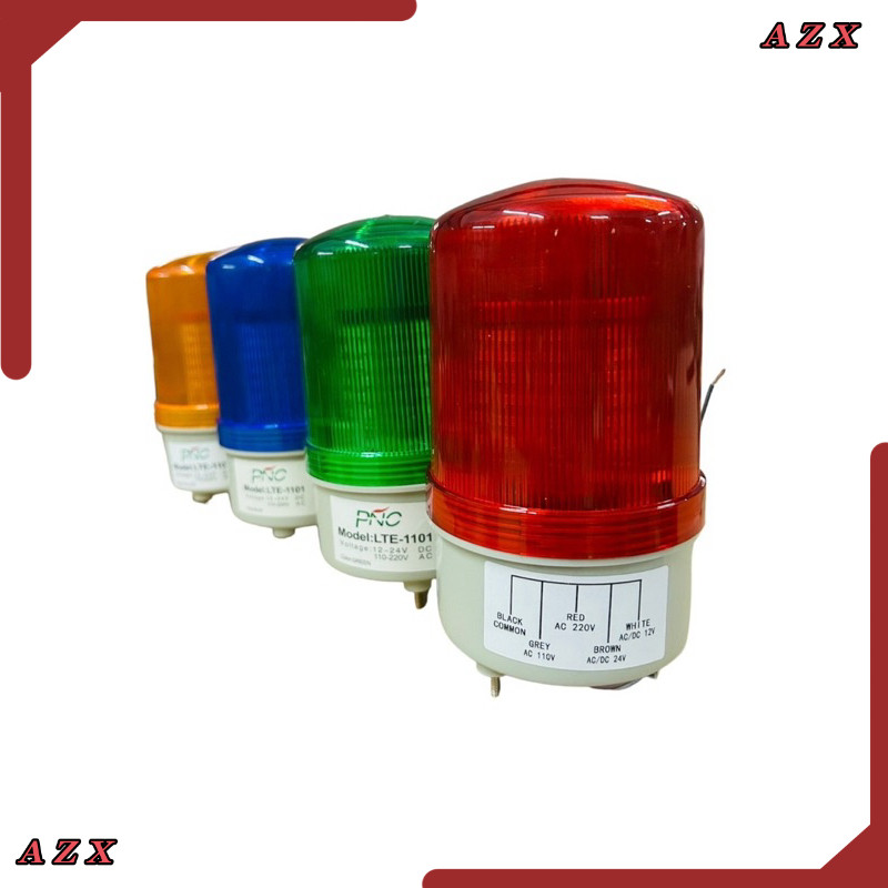 ใน กทม LTE-1101 LED รวมโวลต์  ROTARY WARNING LIGHT LTE-1101 Model : LTE-1101 12-220V DC 110-220V AC 