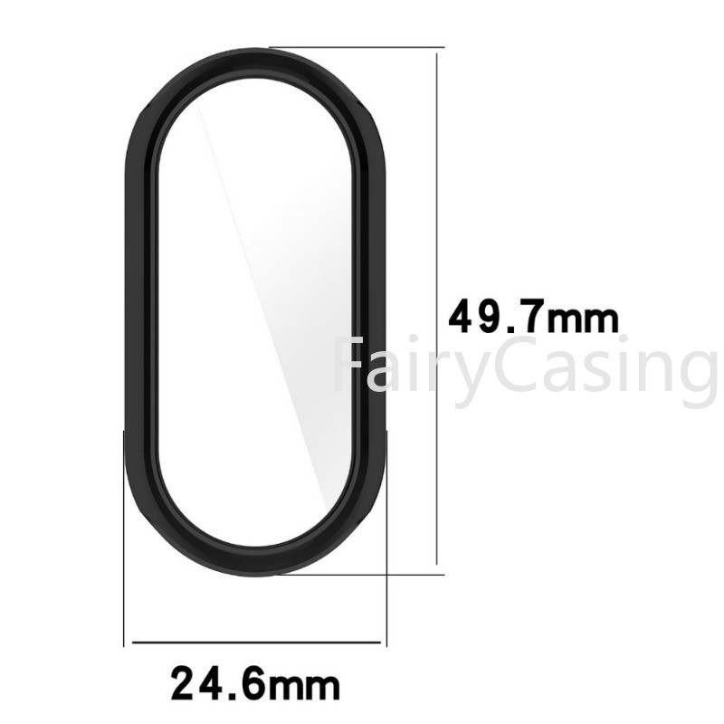 ซิลิโคนอ่อนนุ่มTPUกรณีแก้วสําหรับXiaomi Mi Band 9 8 รูปที่ 3